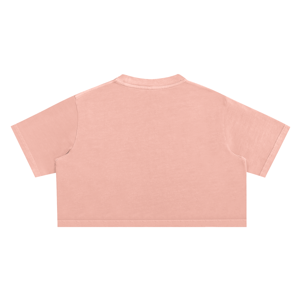 #7Brand Snow Washed Crop Top