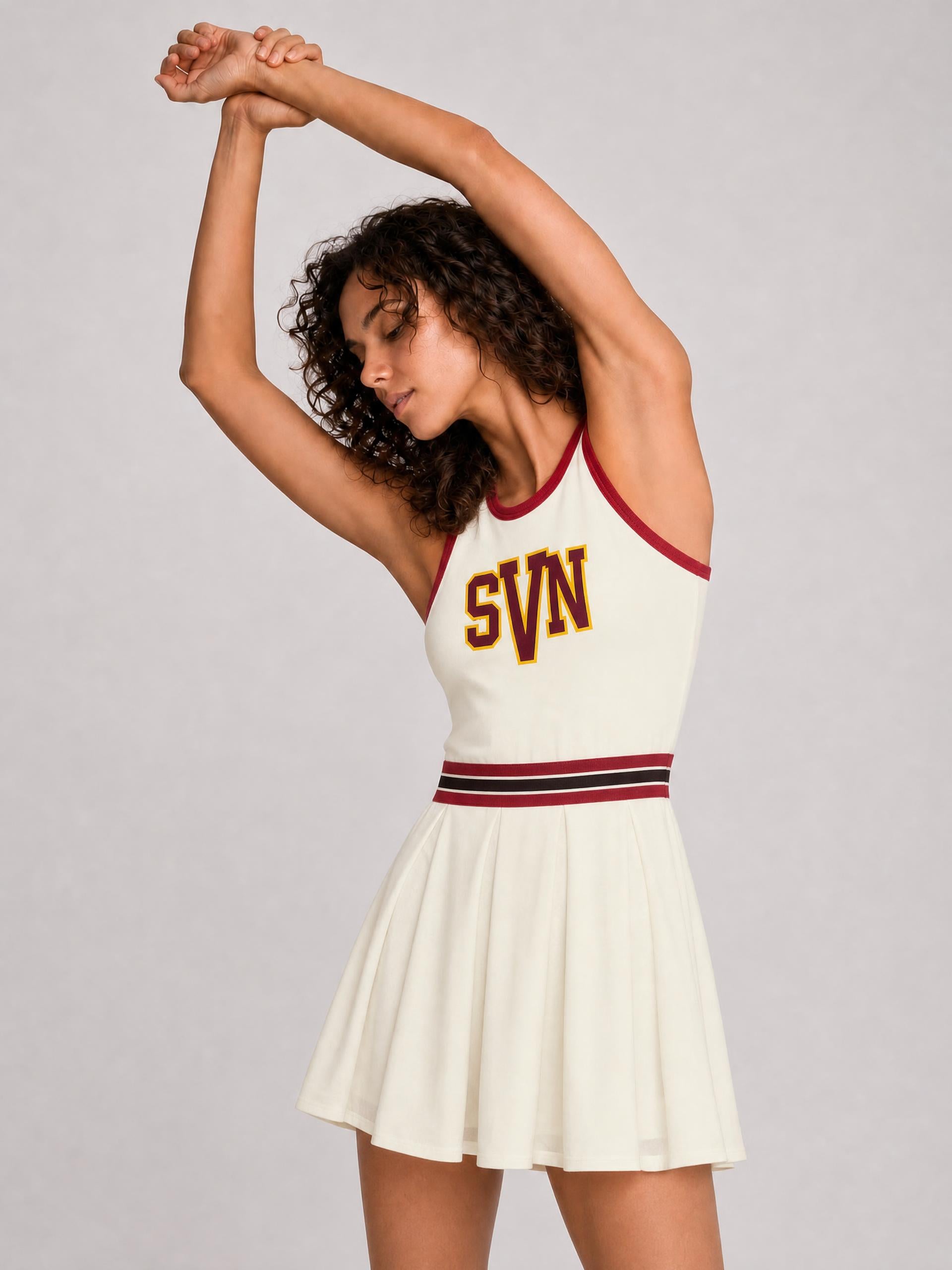 #7Brand SVN Women's Color Block A-Line Sleeveless Dress
