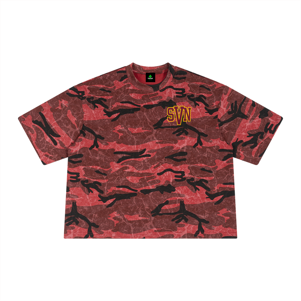 #7Brand SVN Unisex Boxy Camo Print T-Shirt