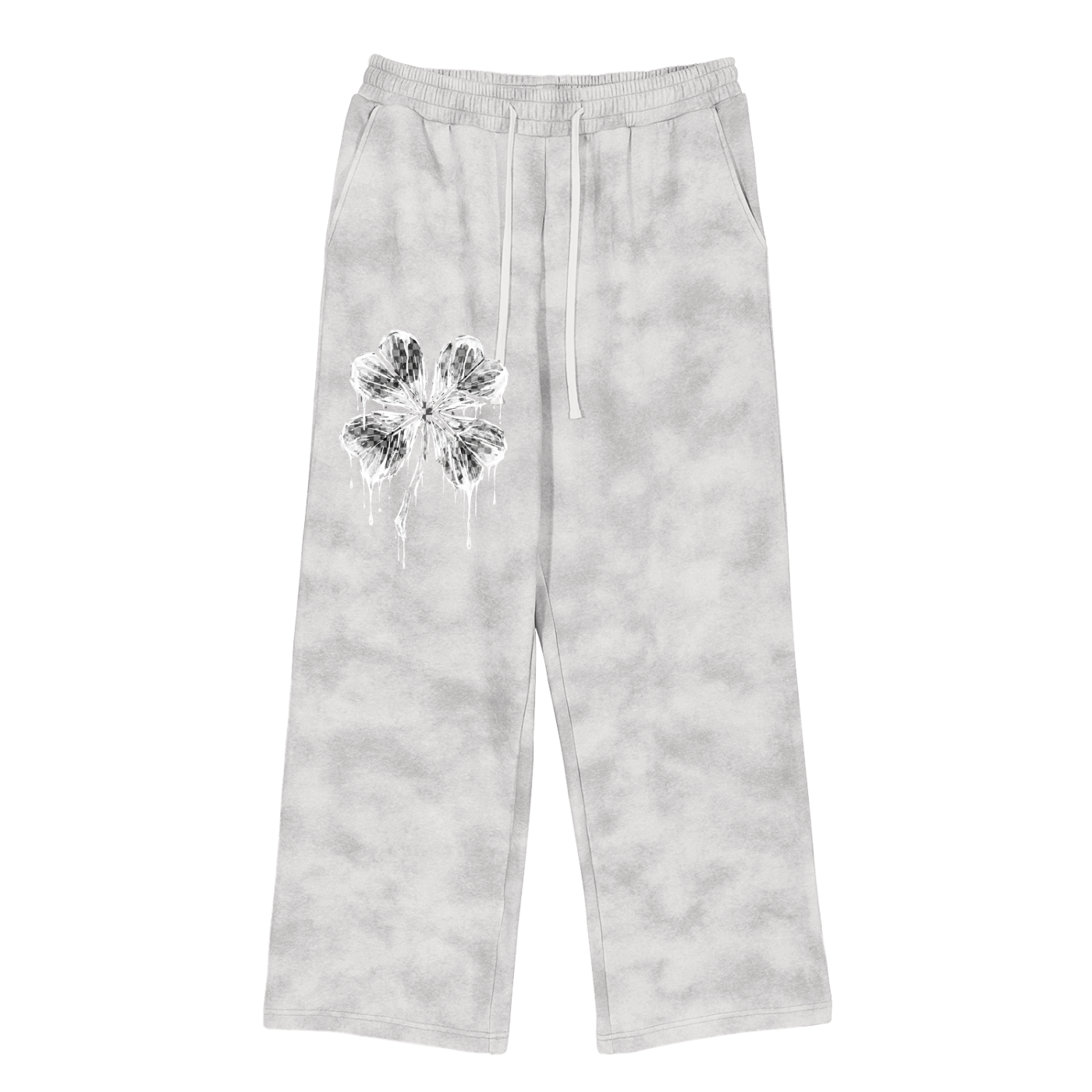 #7Brand Clover Stained Dirty Washed Fleece Sweatpants