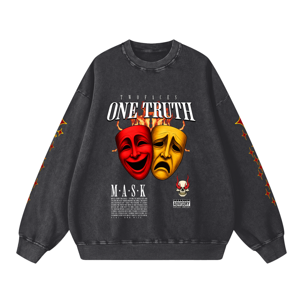 #7Brand "Many Appearances, Same Kharacter" Sweatshirt