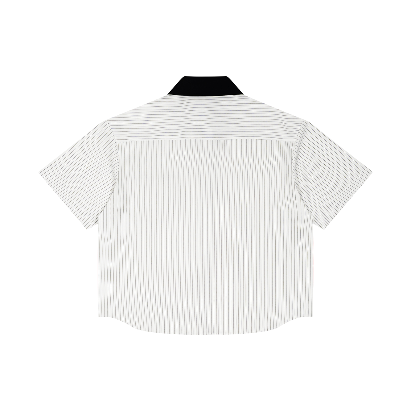 #7Brand ABD Unisex Striped Boxy Contrast Collar Shirt