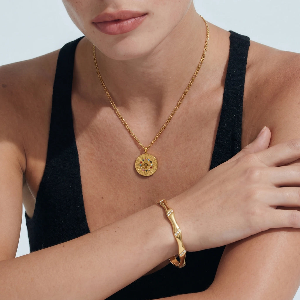 Zodiac Wheel Necklace