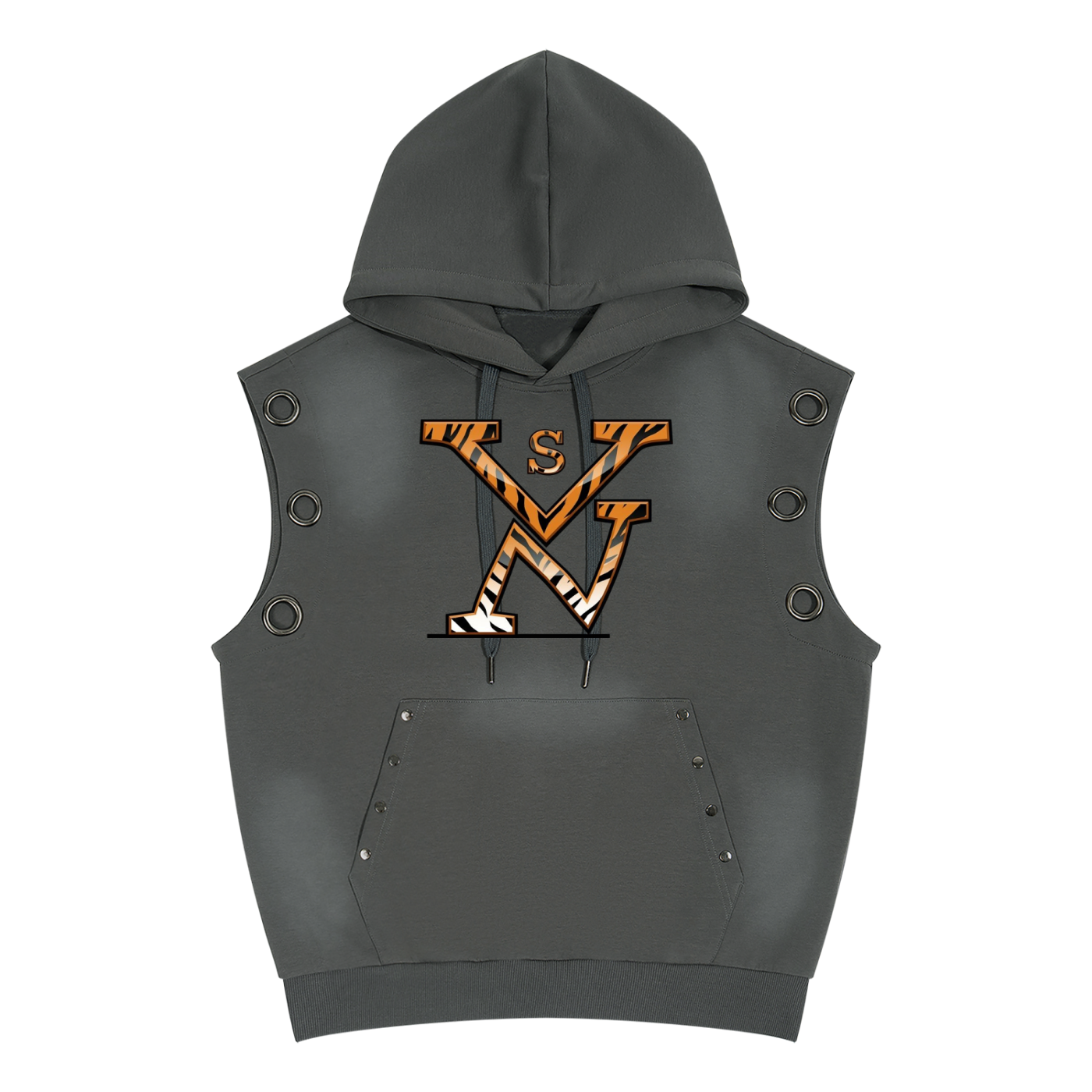 #7Brand SVN Unisex Vintage Wash Sun Fade Sleeveless Hoodie