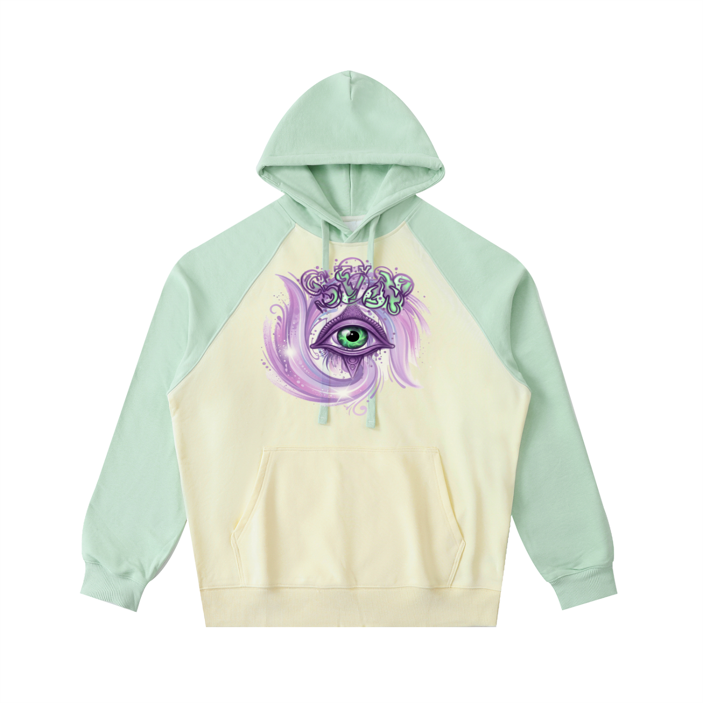 #7Brand Color-Block Raglan Sleeve Hoodie