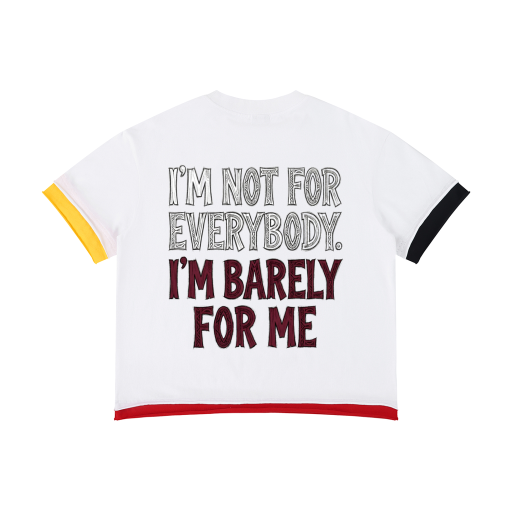 #7Brand Unisex Boxy Color Block T-Shirt