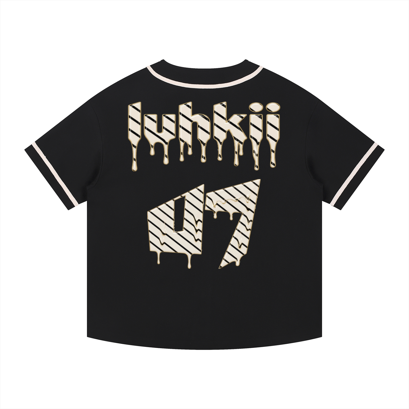 #7Brand Contrast Piped Button-Up Jersey