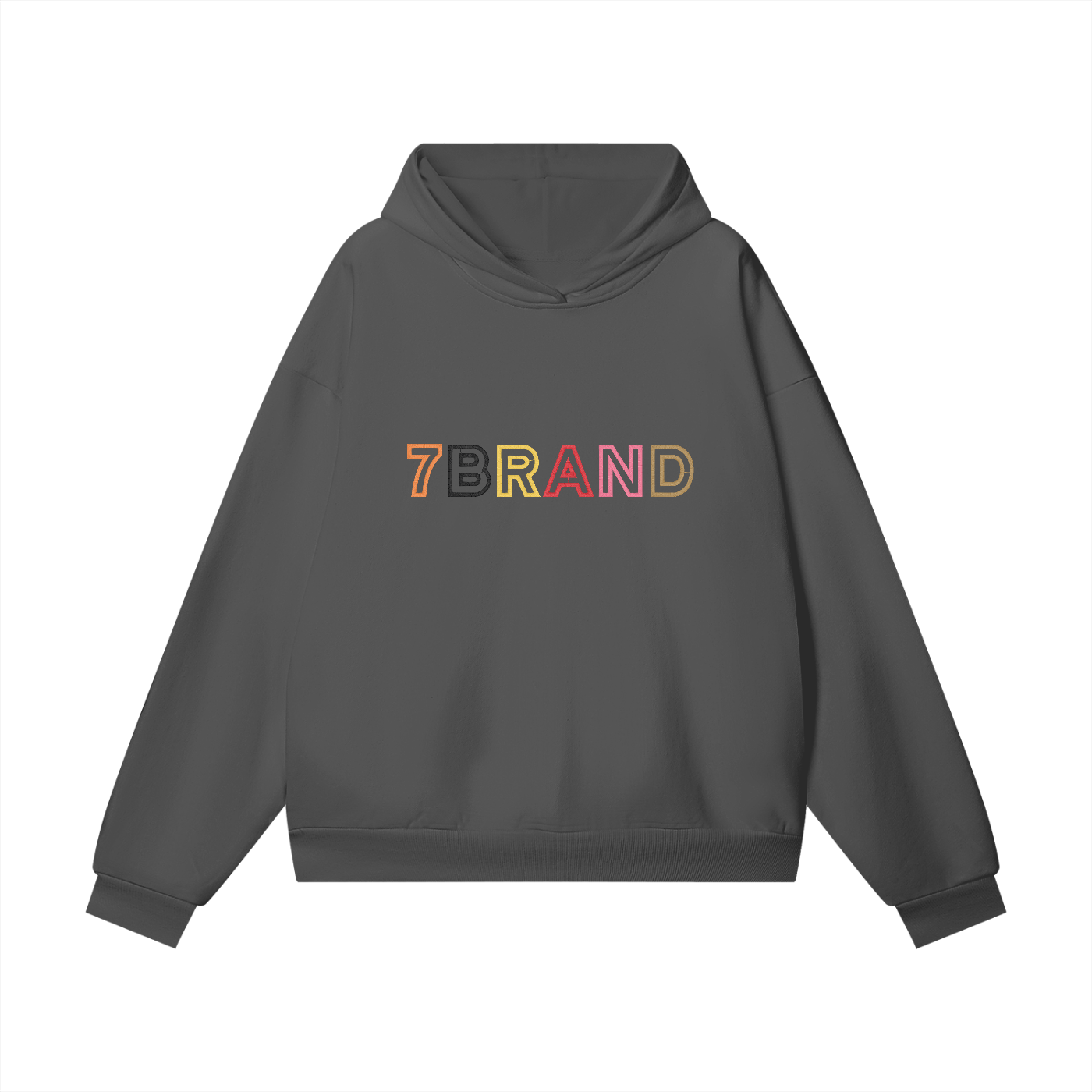 #7Brand Embroidered Heavyweight Hidden Pocket Fleece Hoodie