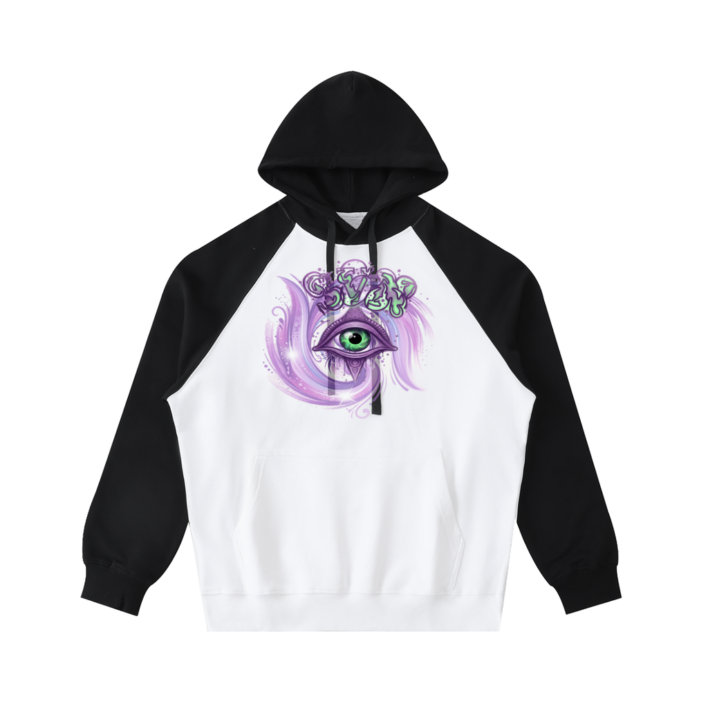 #7Brand Color-Block Raglan Sleeve Hoodie