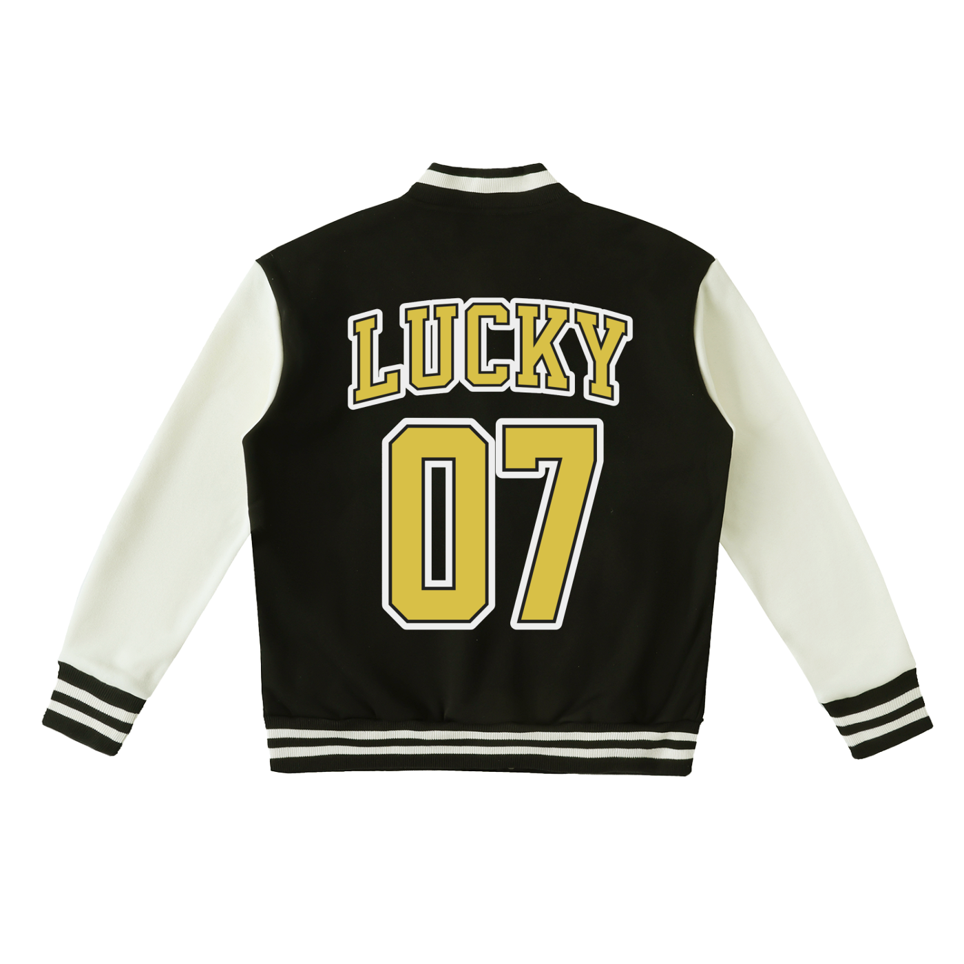 Two-Tone Fleeced Varsity Jacket