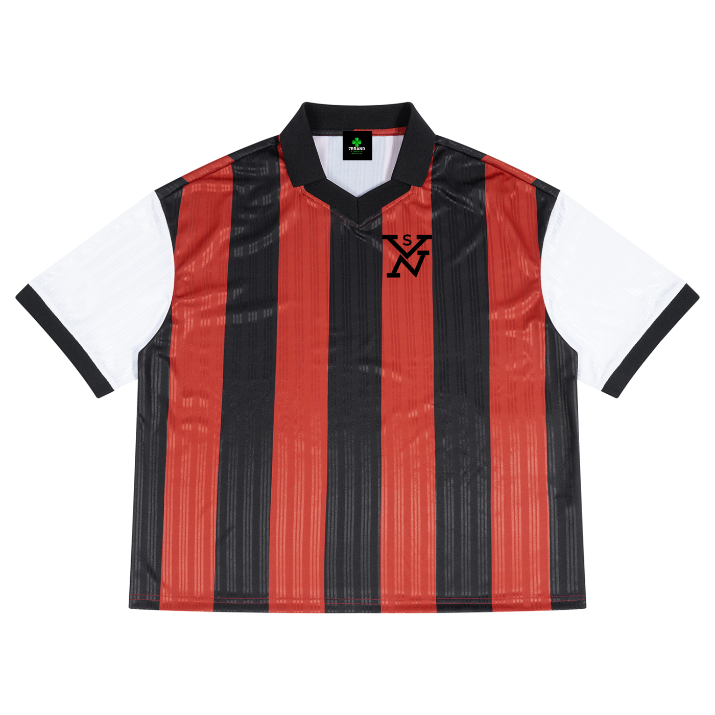 #7Brand SVN Unisex Boxy Striped Collared Soccer Jersey