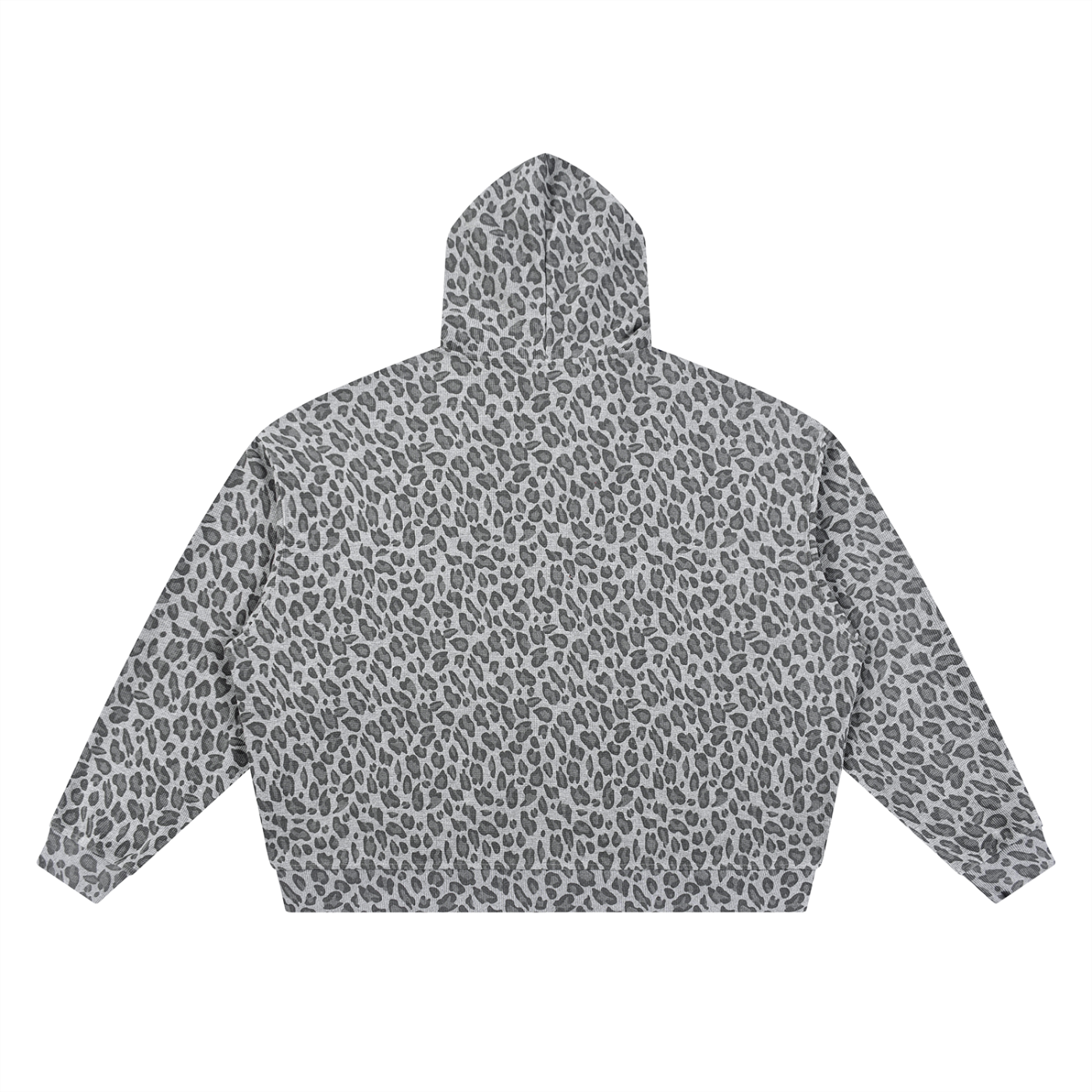 #7Brand SVN Unisex Leopard Print Waffle Full Zip Hoodie