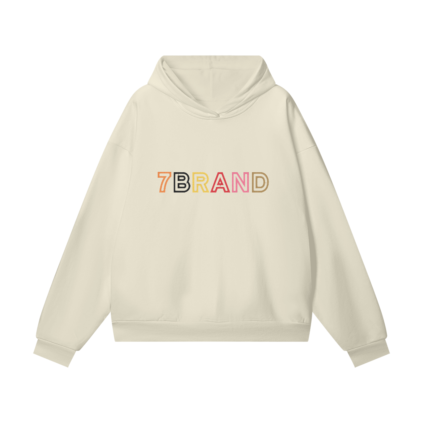 #7Brand Embroidered Heavyweight Hidden Pocket Fleece Hoodie