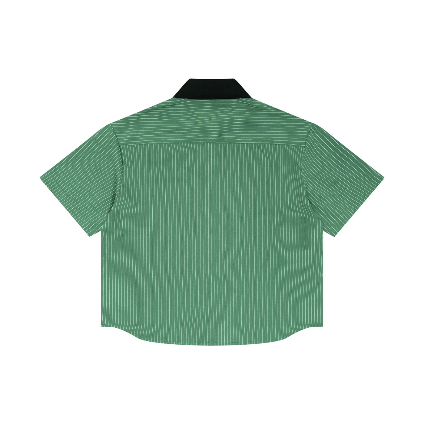 #7Brand ABD Unisex Striped Boxy Contrast Collar Shirt