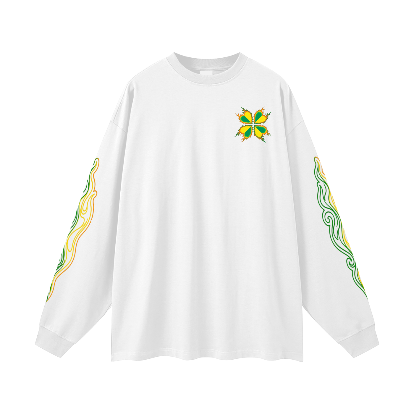 Lucky-Flare Oversized Unisex Long Sleeve T-Shirt