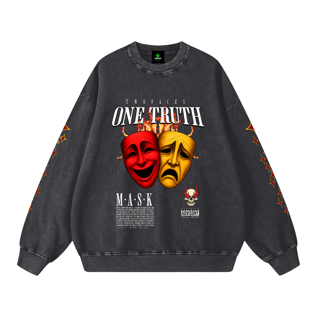 #7Brand "Many Appearances, Same Kharacter" Sweatshirt