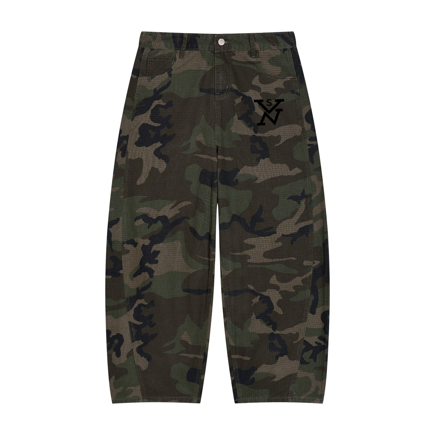 #7Brand SVN Men’s Camo Barrel Leg Cargo Pants