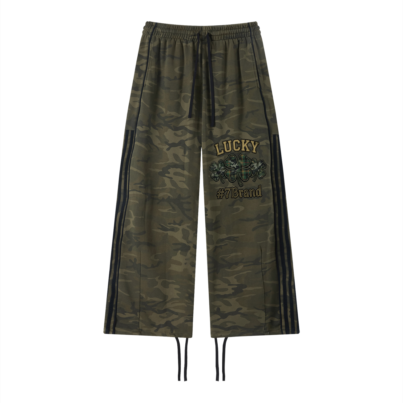 #7Brand Unisex Camo Wide Leg Sweatpants