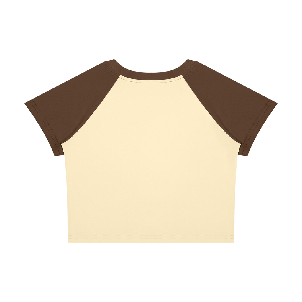 #7Brand ABD Women’s Raglan Color Block Baby T-Shirt