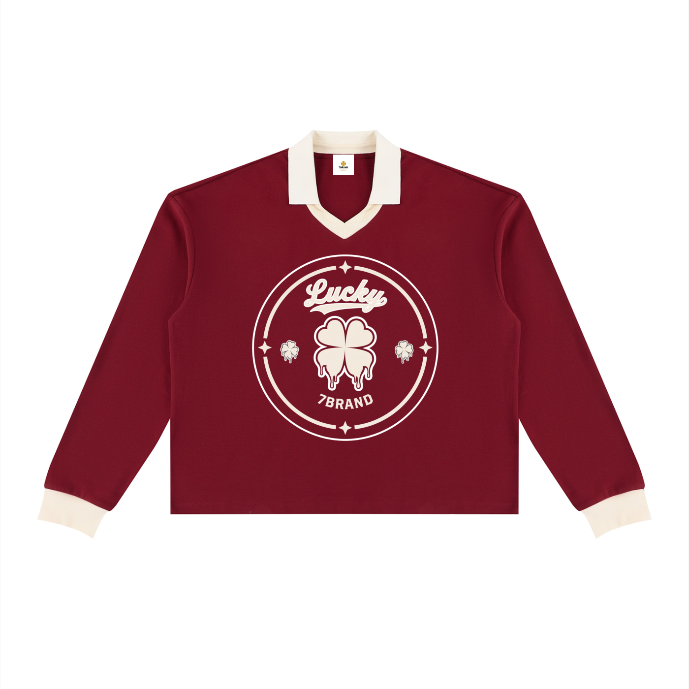 #7Brand Unisex Color Block Long Sleeve Sweatshirt