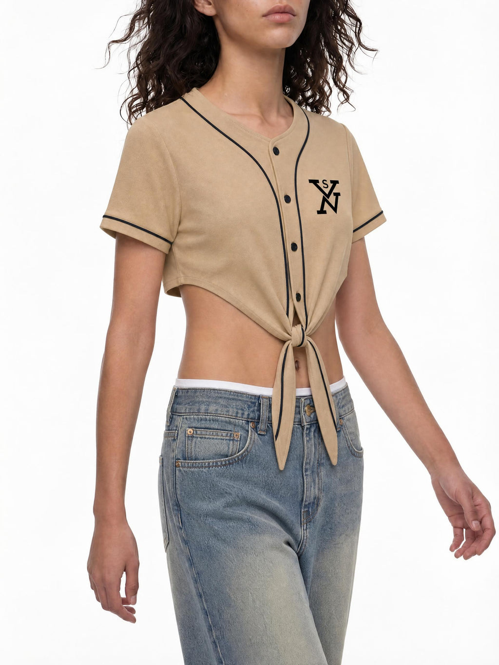 #7Brand SVN Women's Piping Baseball Jersey