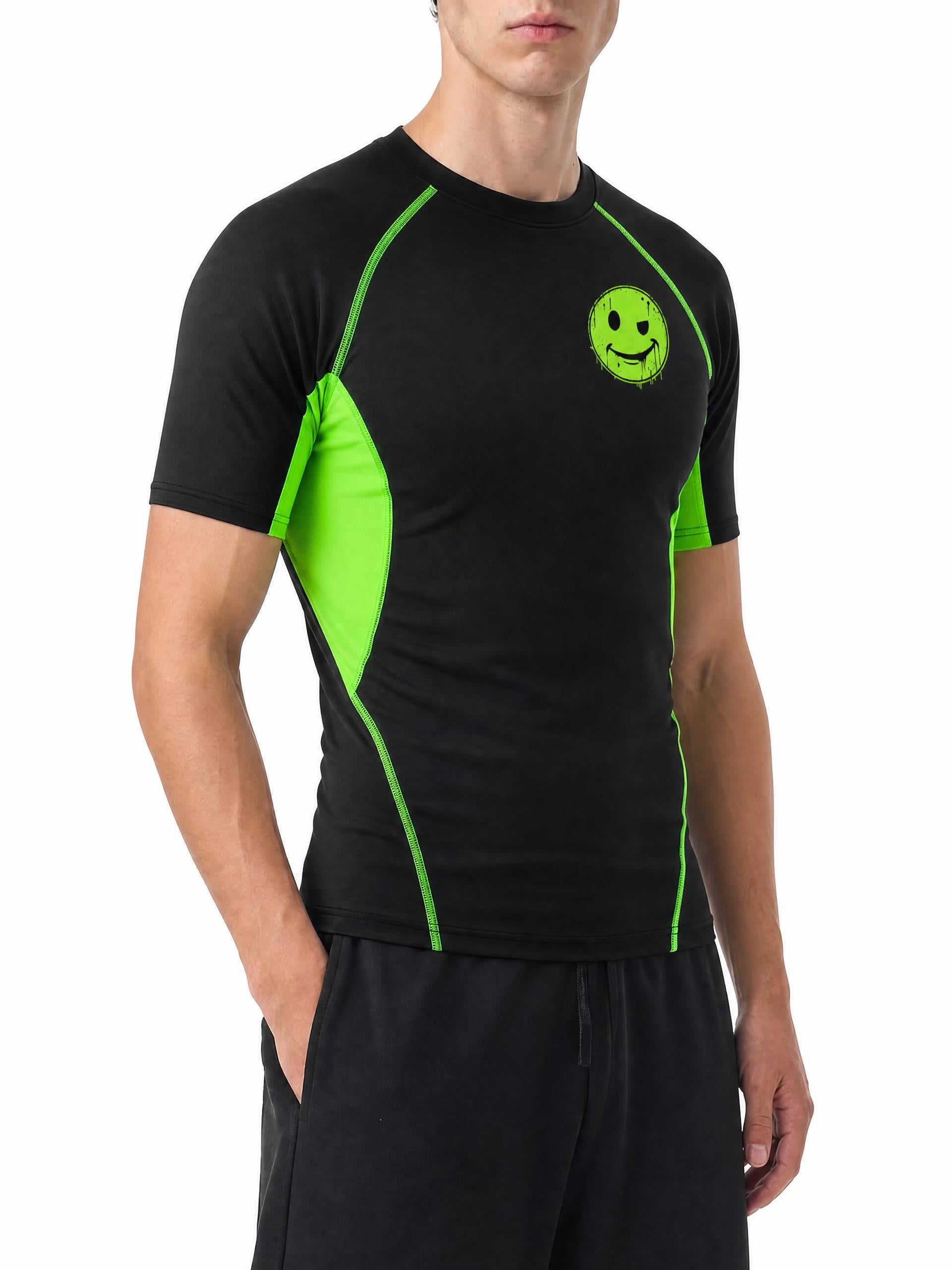 #7Brand Smirkley Men's Raglan Panel Training T-Shirt