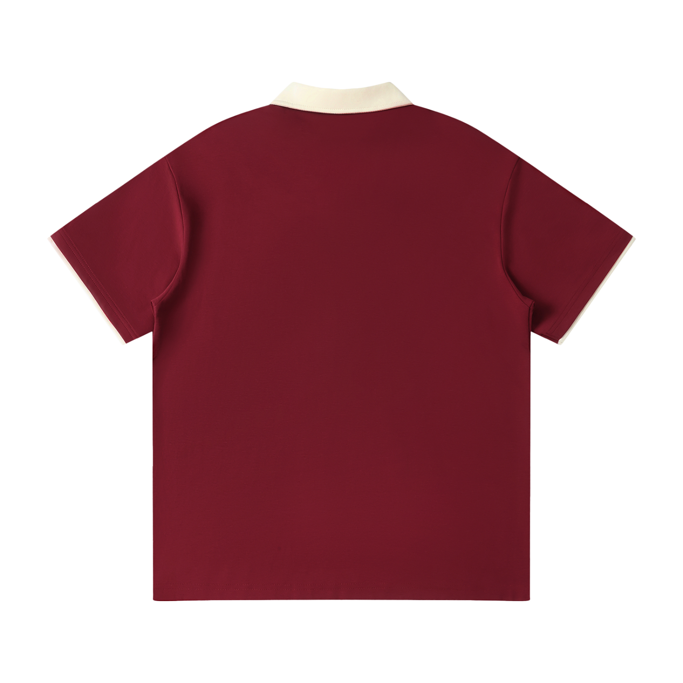#7Brand Contrast Collar Raglan Polo Shirt