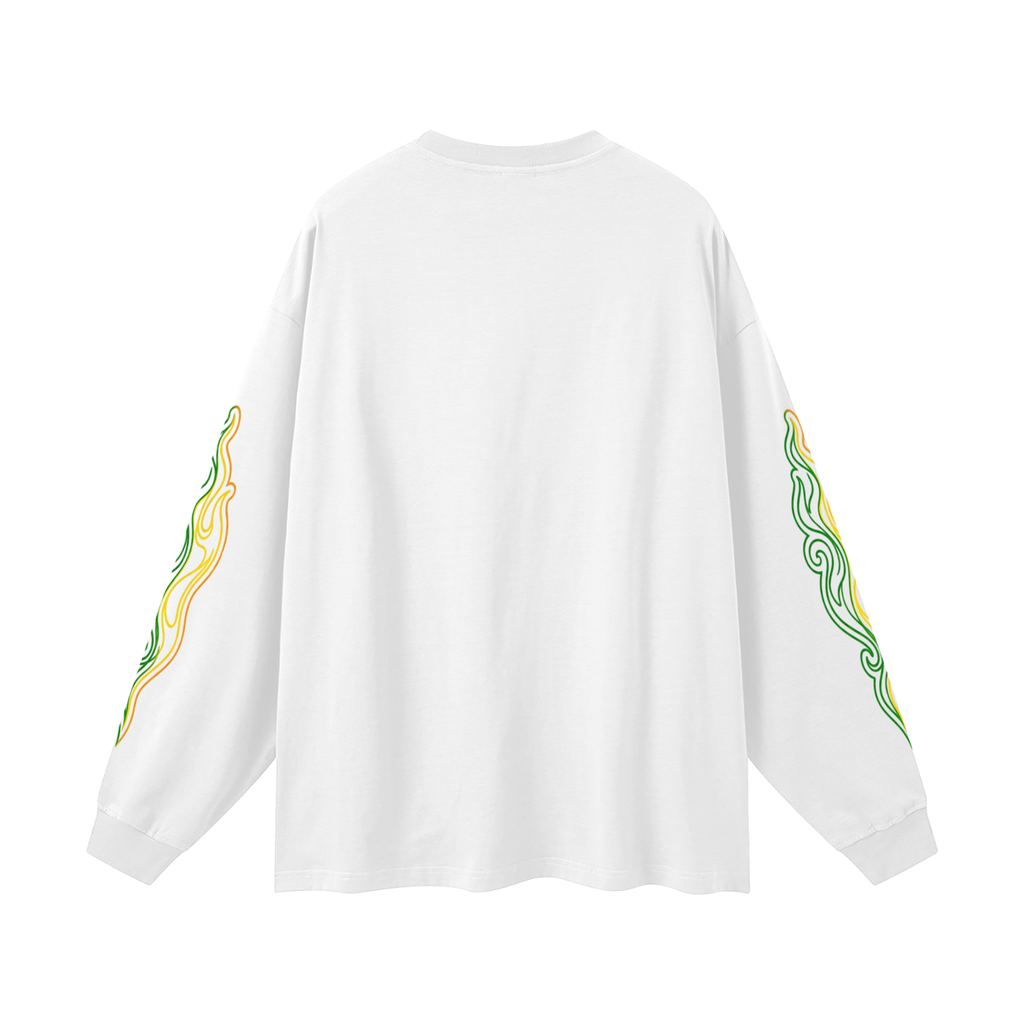 Lucky-Flare Oversized Unisex Long Sleeve T-Shirt