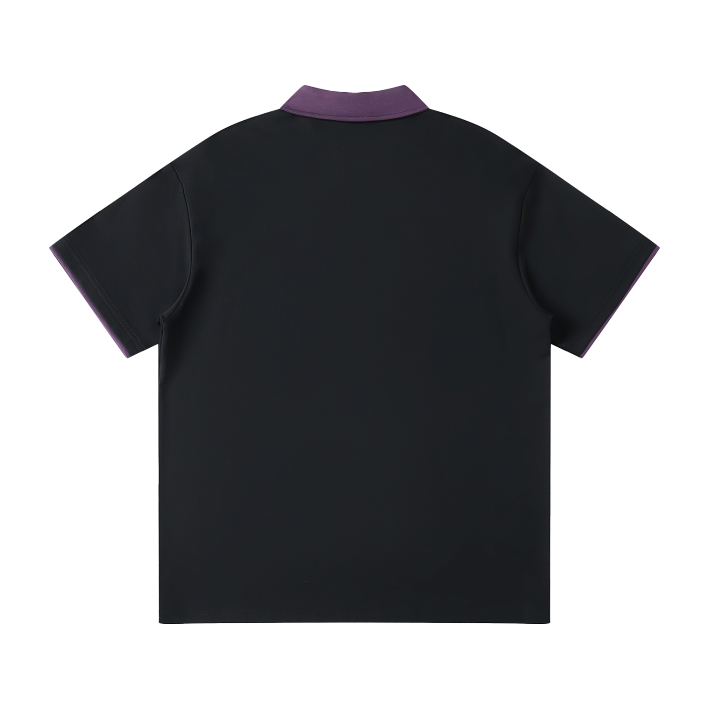 #7Brand Contrast Collar Raglan Polo Shirt