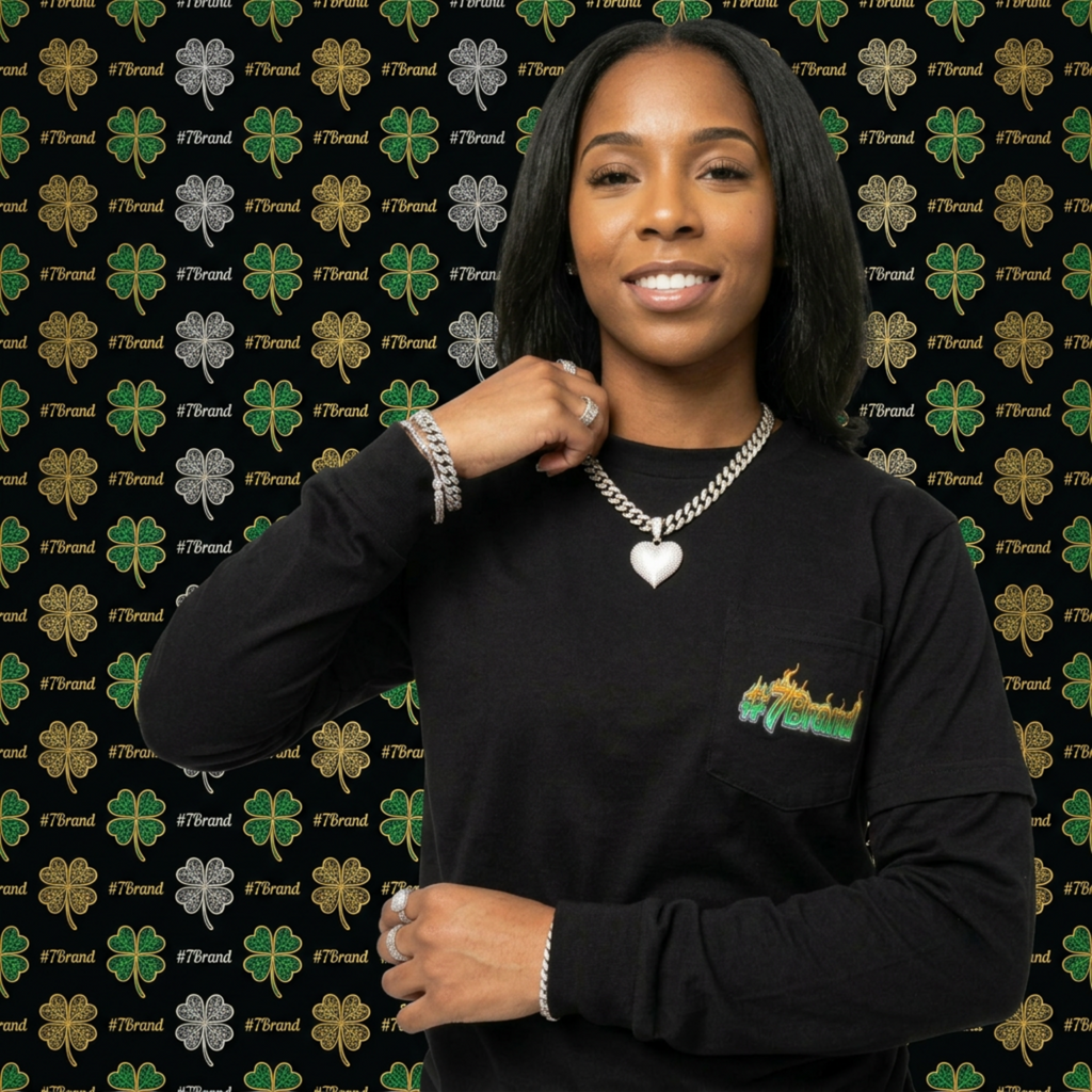 #7Brand Sentinel Hamsa Eye Layered Long Sleeve Oversized Tee