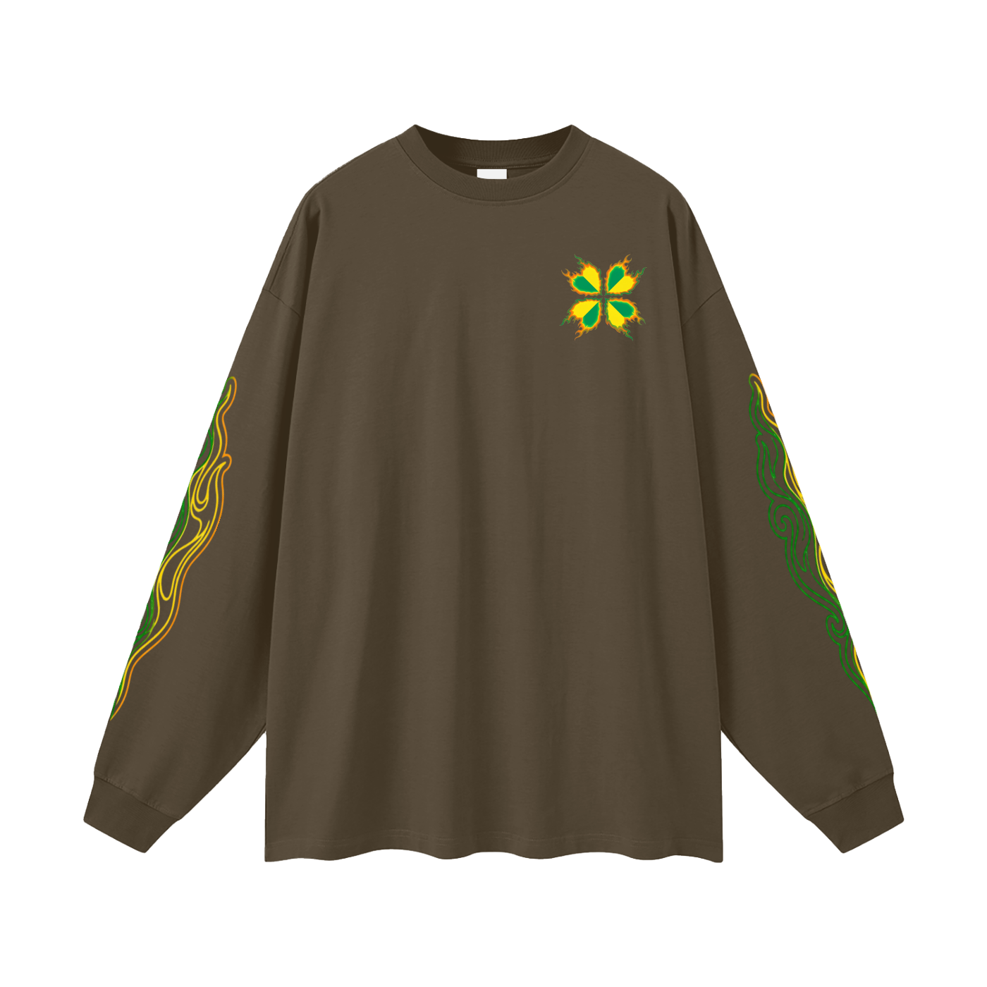 Lucky-Flare Oversized Unisex Long Sleeve T-Shirt