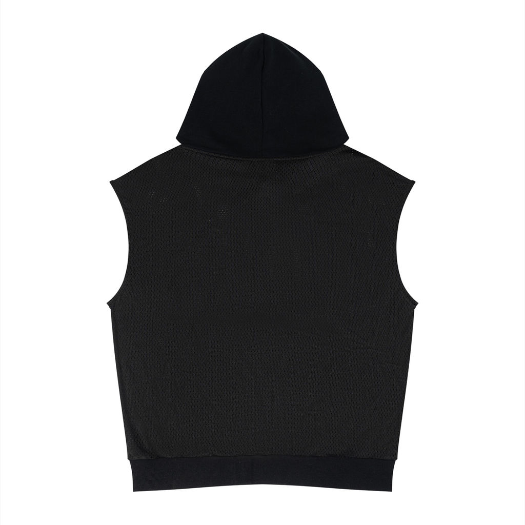 #7Brand SVN Unisex Panel Mesh Sleeveless Hoodie