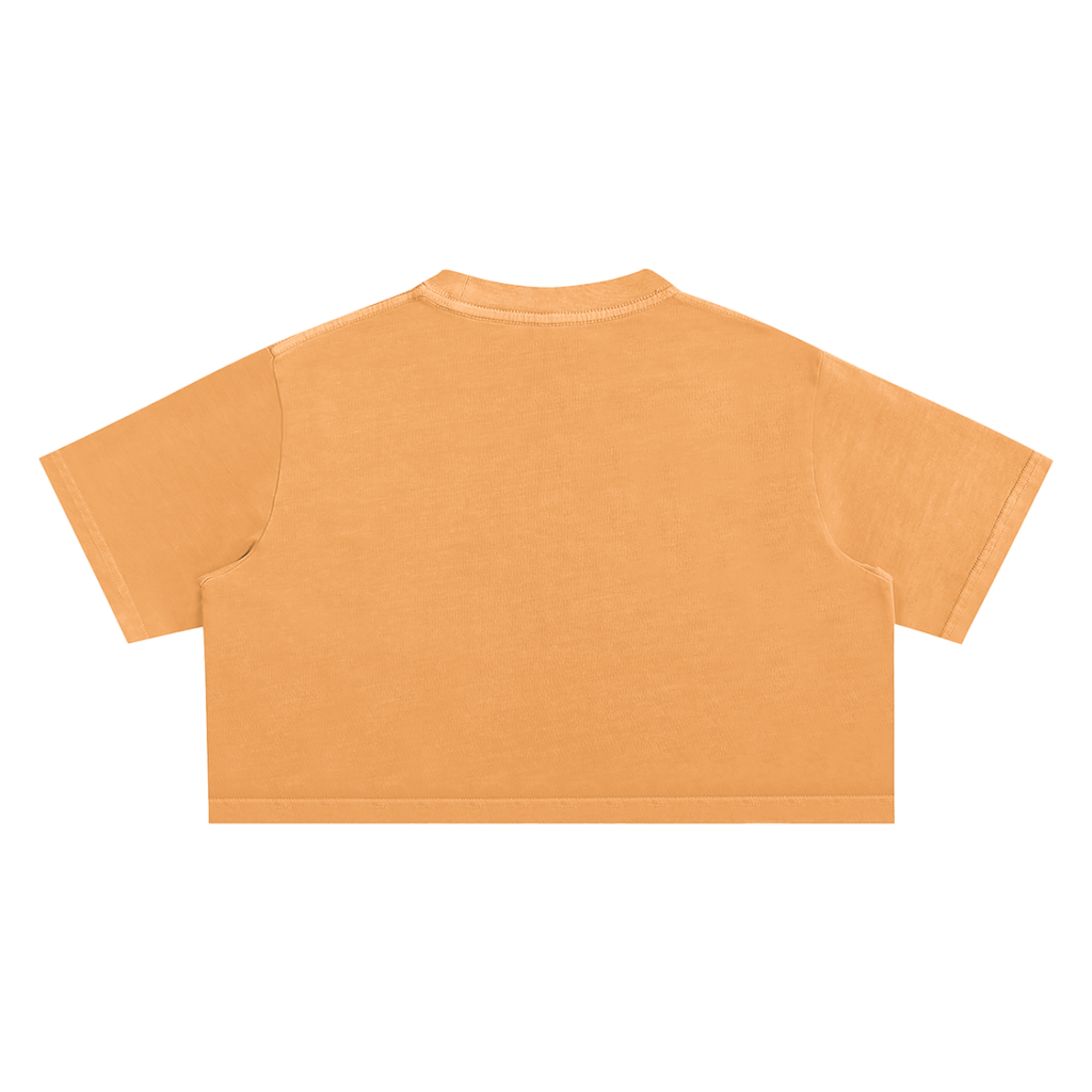#7Brand Snow Washed Crop Top