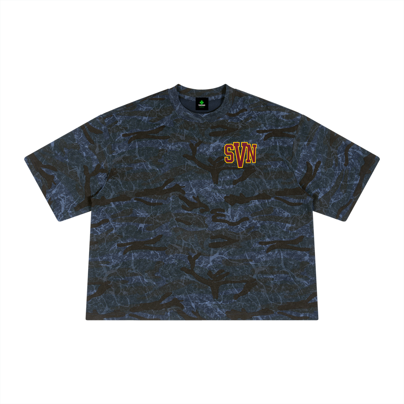 #7Brand SVN Unisex Boxy Camo Print T-Shirt