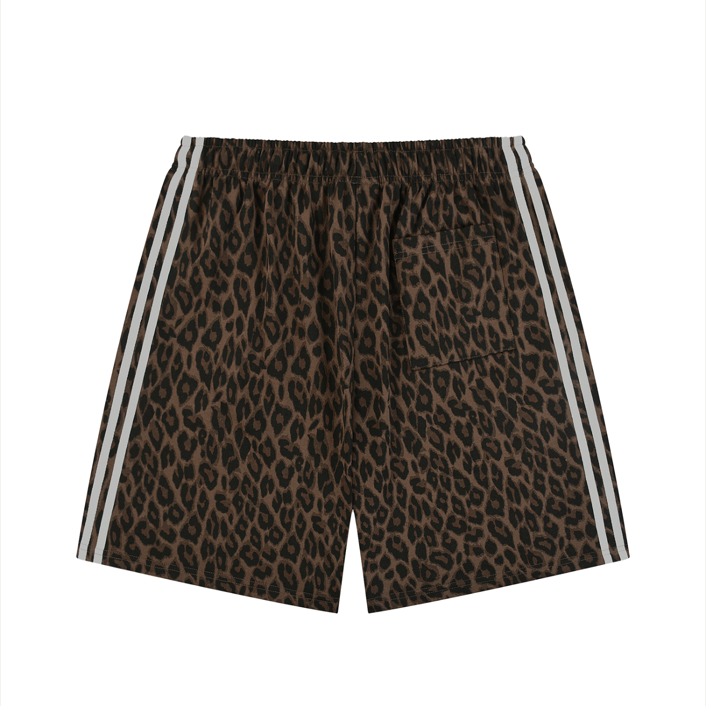 #7Brand Dual-Heart Unisex Heavyweight Leopard Drawstring Shorts