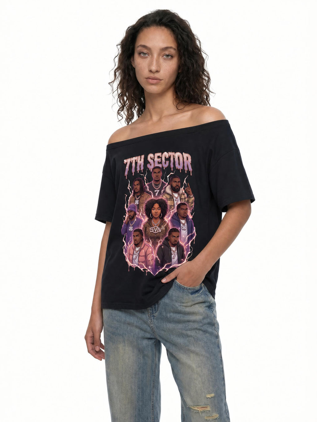 #7brand 7th Sector Women’s Boatneck Raglan T-Shirt
