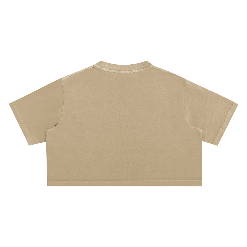 #7Brand Snow Washed Crop Top