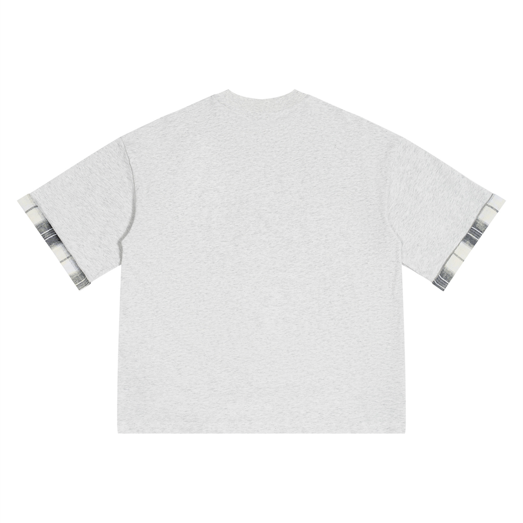 #7Brand Unisex Plaid Paneled T-Shirt