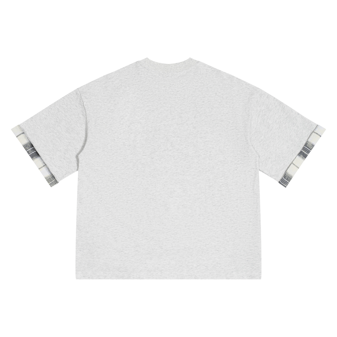 #7Brand Unisex Plaid Paneled T-Shirt