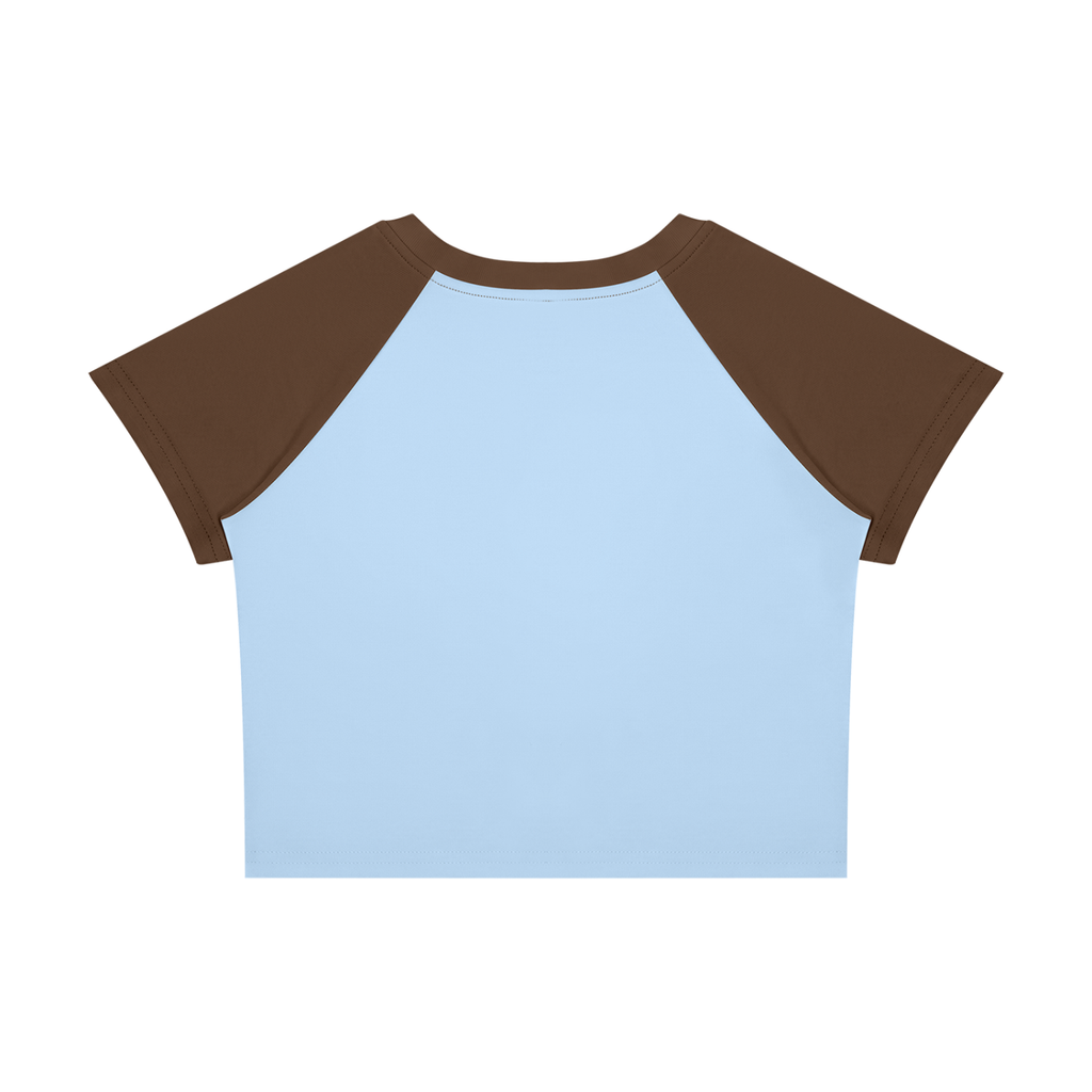 #7Brand ABD Women’s Raglan Color Block Baby T-Shirt