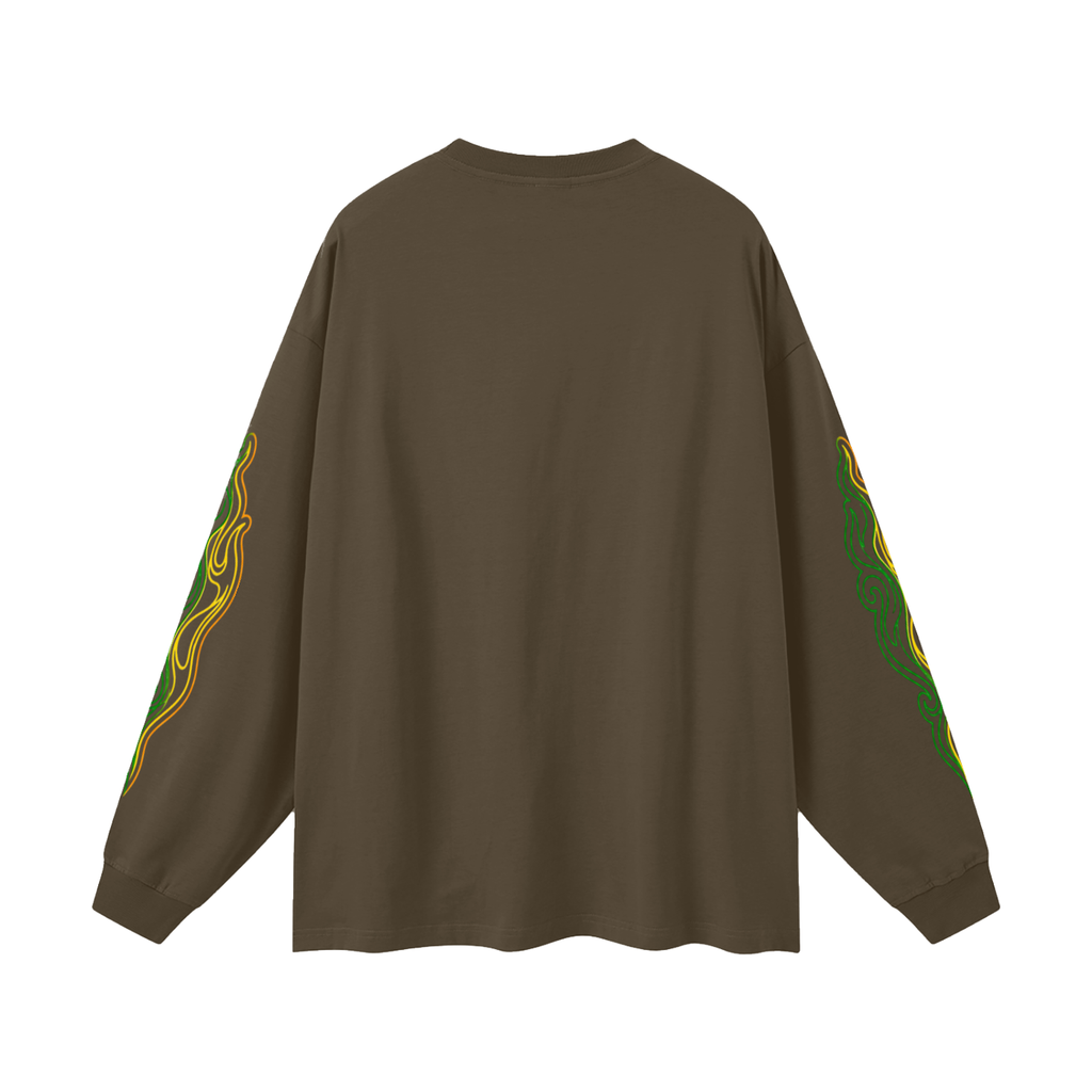 Lucky-Flare Oversized Unisex Long Sleeve T-Shirt
