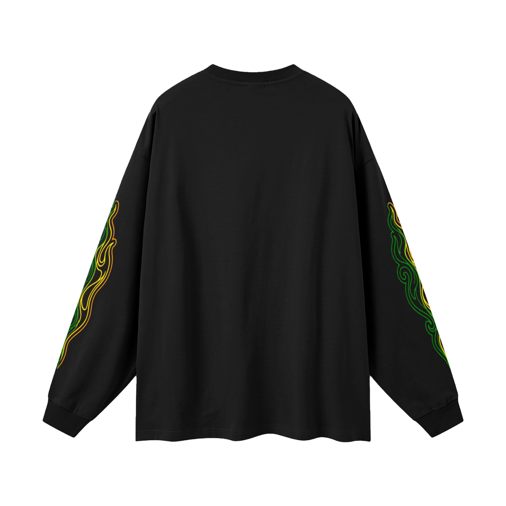 Lucky-Flare Oversized Unisex Long Sleeve T-Shirt