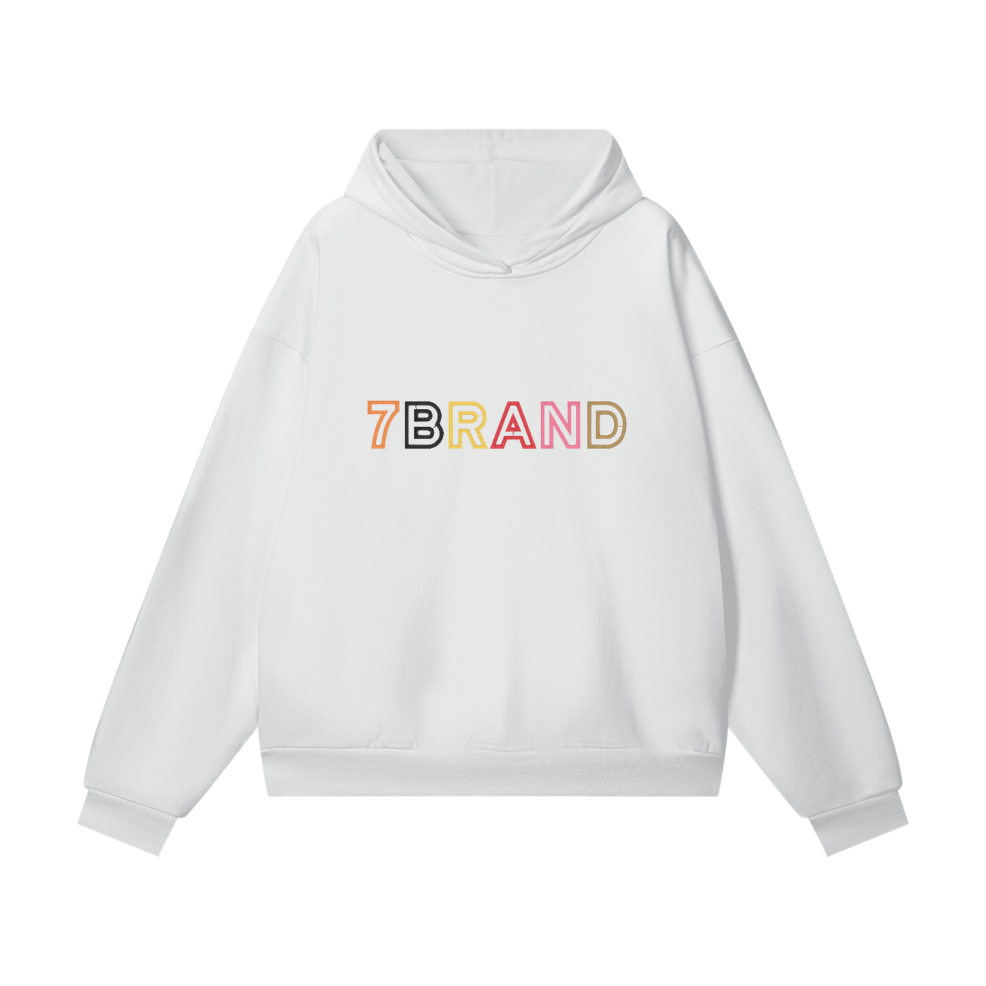 #7Brand Embroidered Heavyweight Hidden Pocket Fleece Hoodie