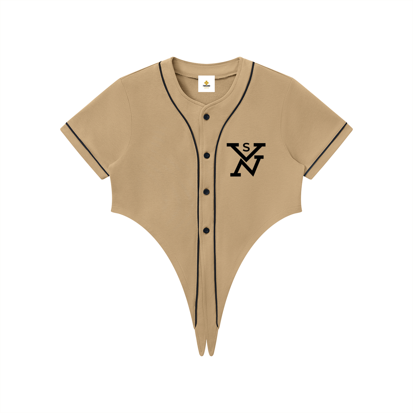 #7Brand SVN Women's Piping Baseball Jersey