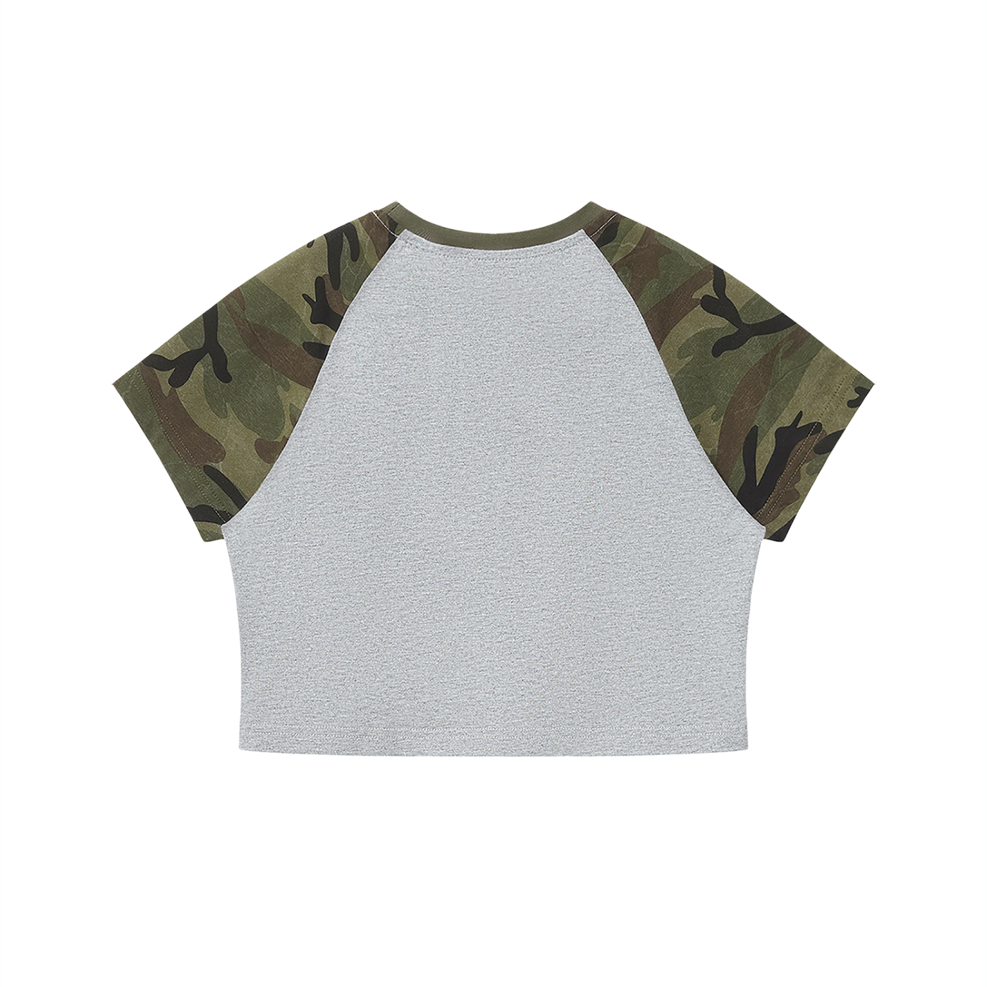 #7Brand 7AOC ACT III Women’s Camo Raglan Crop T-Shirt