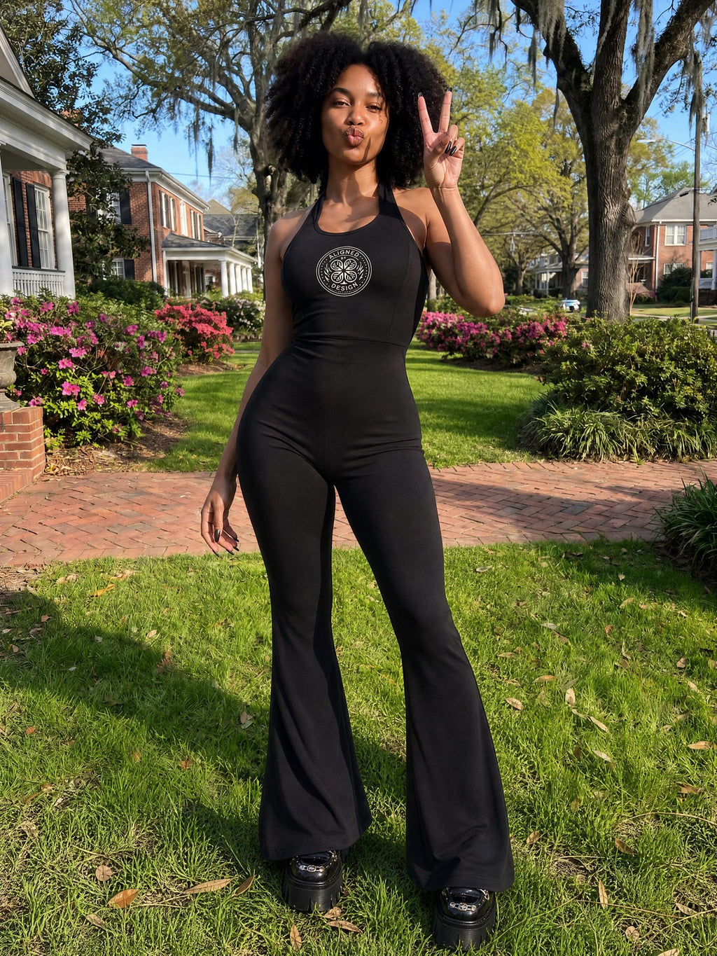 #7Brand ABD Women’s Halter Flared Jumpsuit