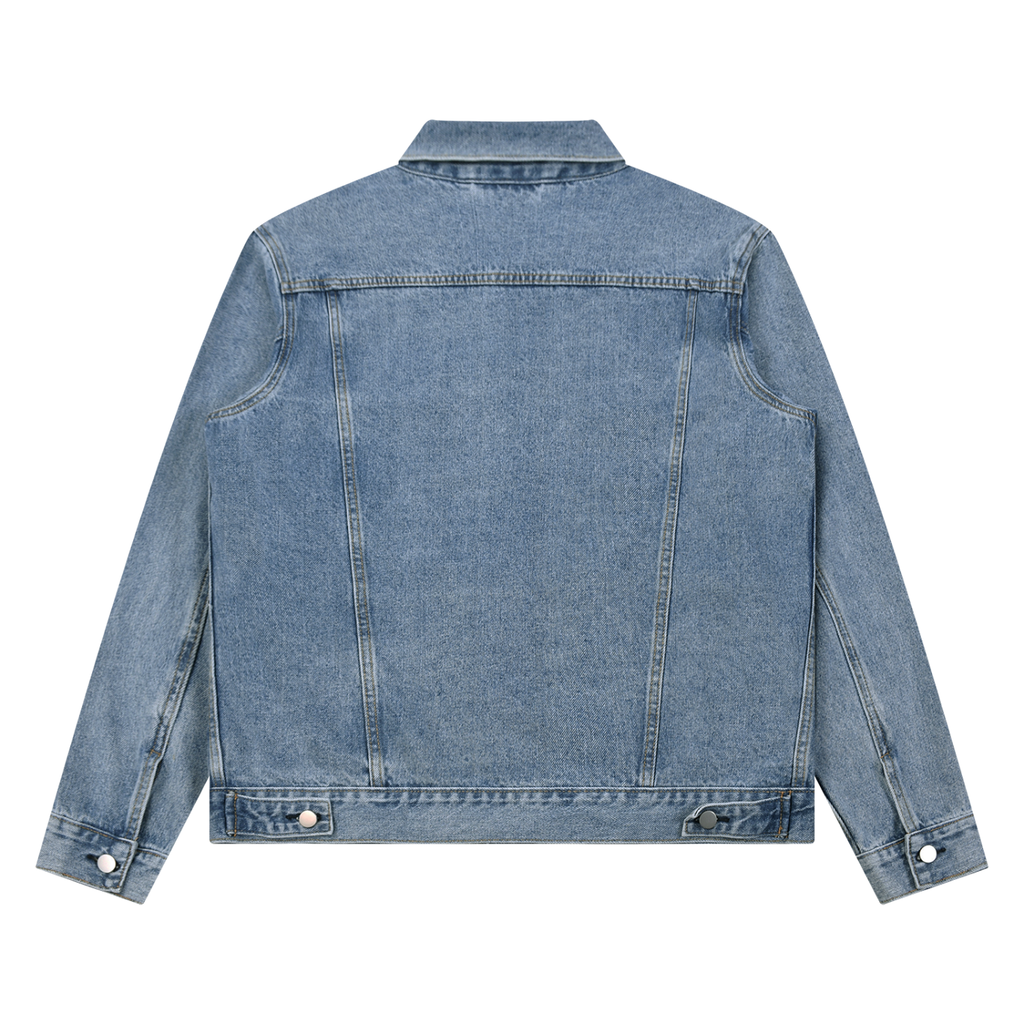 #7Brand Heart Division Unisex Vintage Wash Denim Jacket