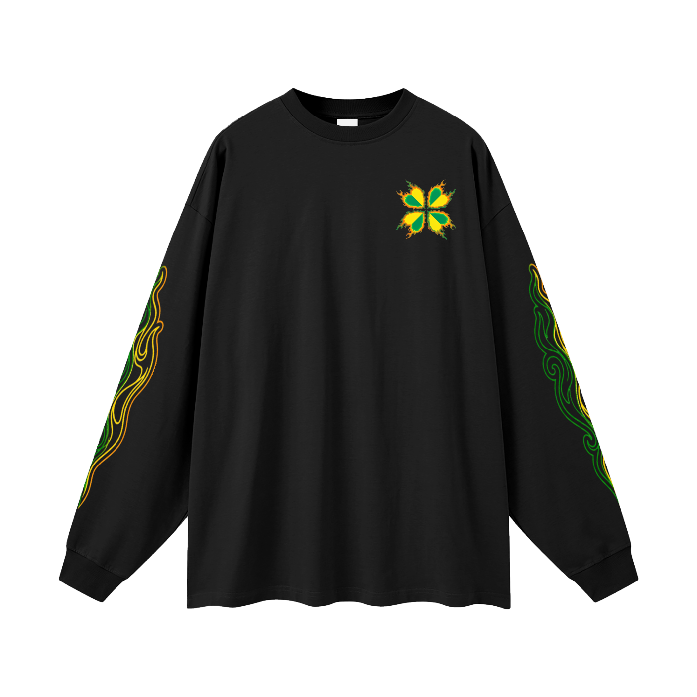 Lucky-Flare Oversized Unisex Long Sleeve T-Shirt