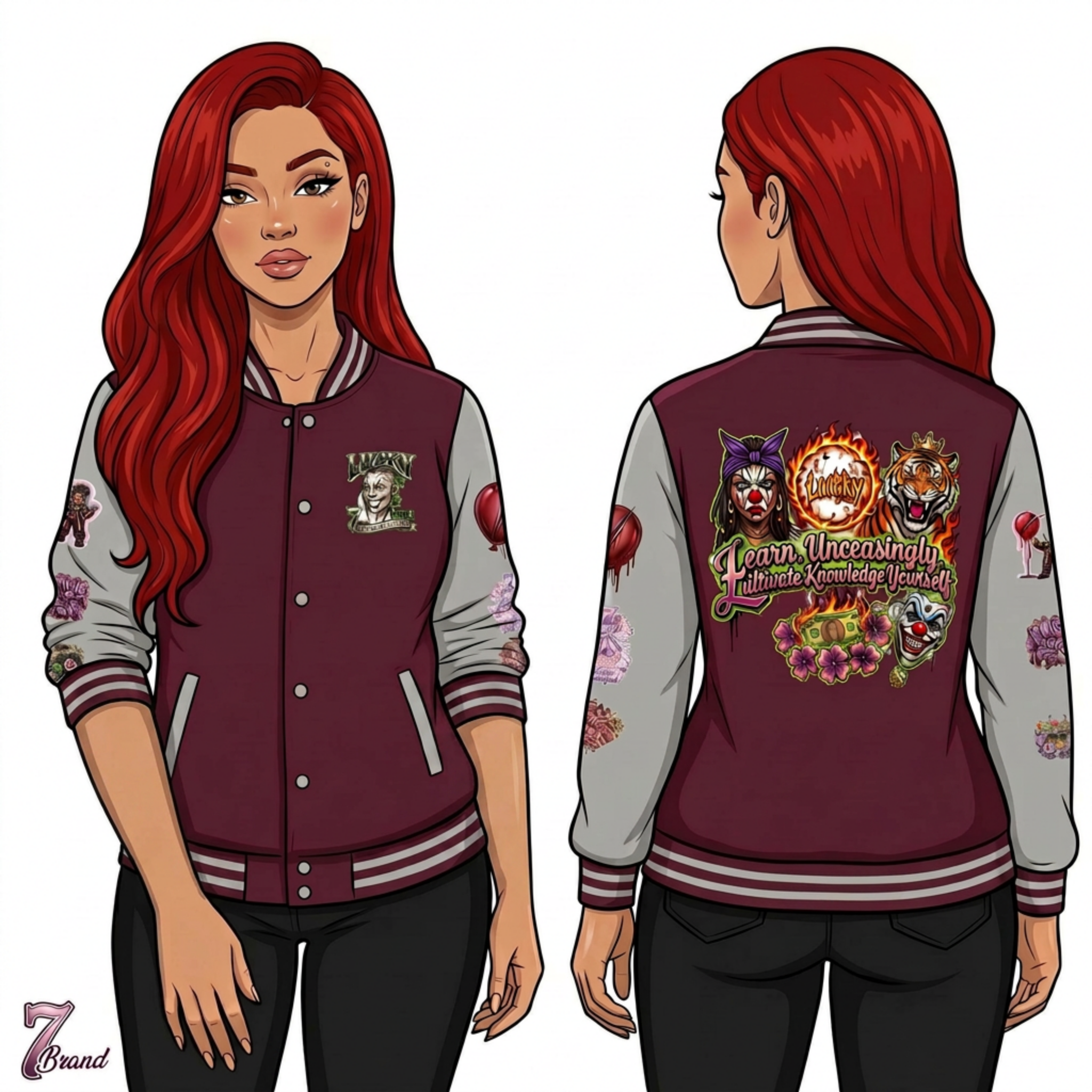 7AOC ACTVII Heavyweight letterman jacket